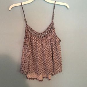 Blue and white tank top